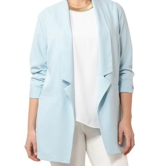 Junarose Jackets & Blazers - Light Blue Long Blazer